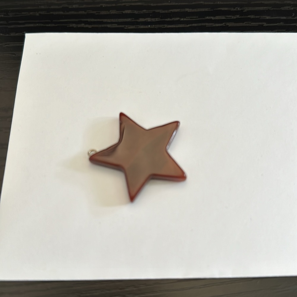 Brown star pendant/charm